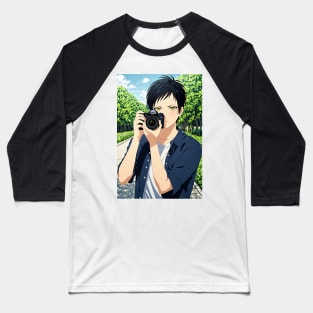 Anime Photographer Baseball T-Shirt